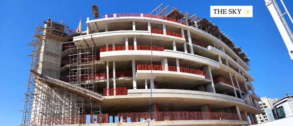 The Sky project under construction in Ramallah